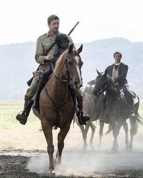 Simon Baker riding horse