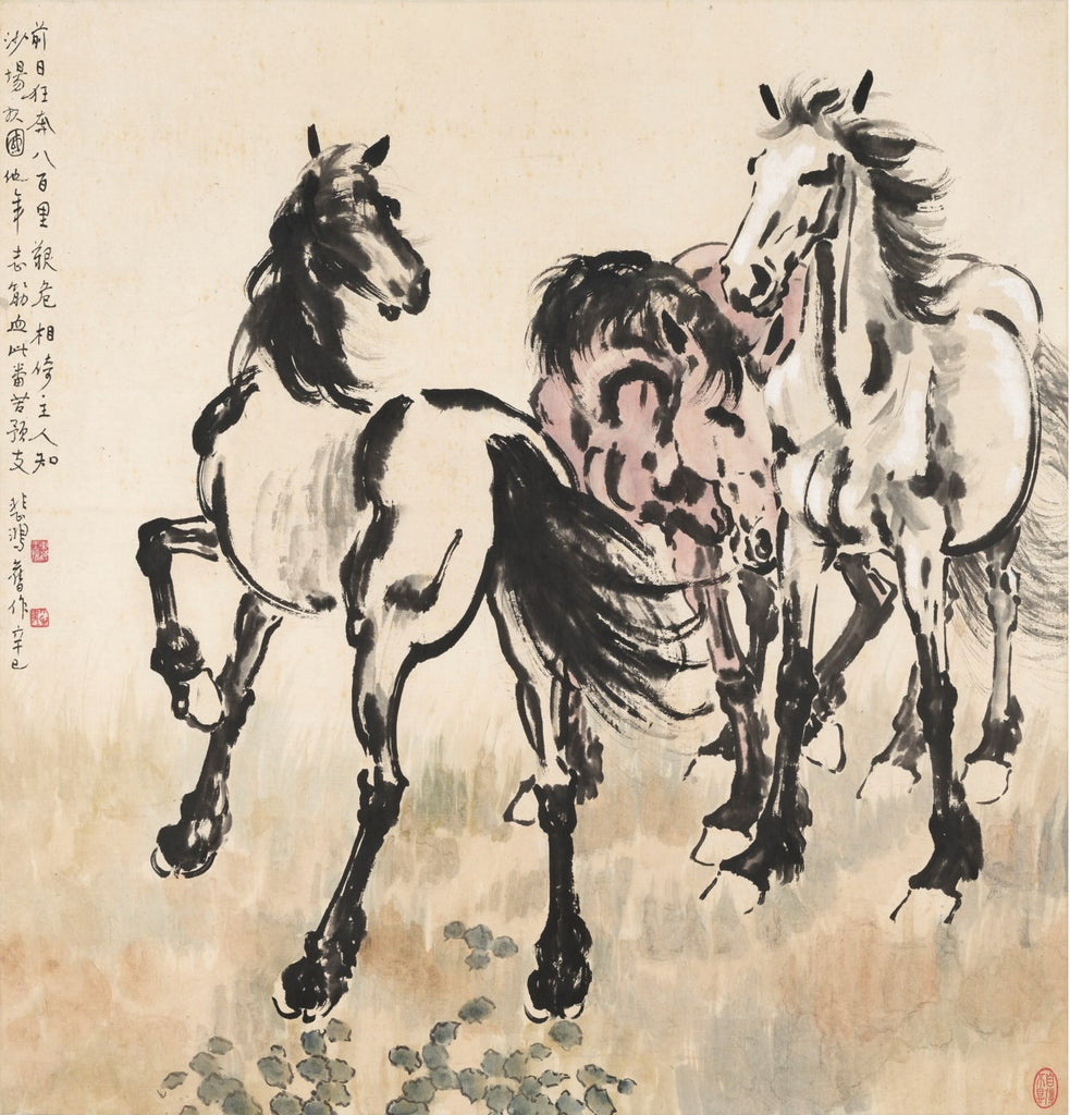 XuBeihong horse drawings