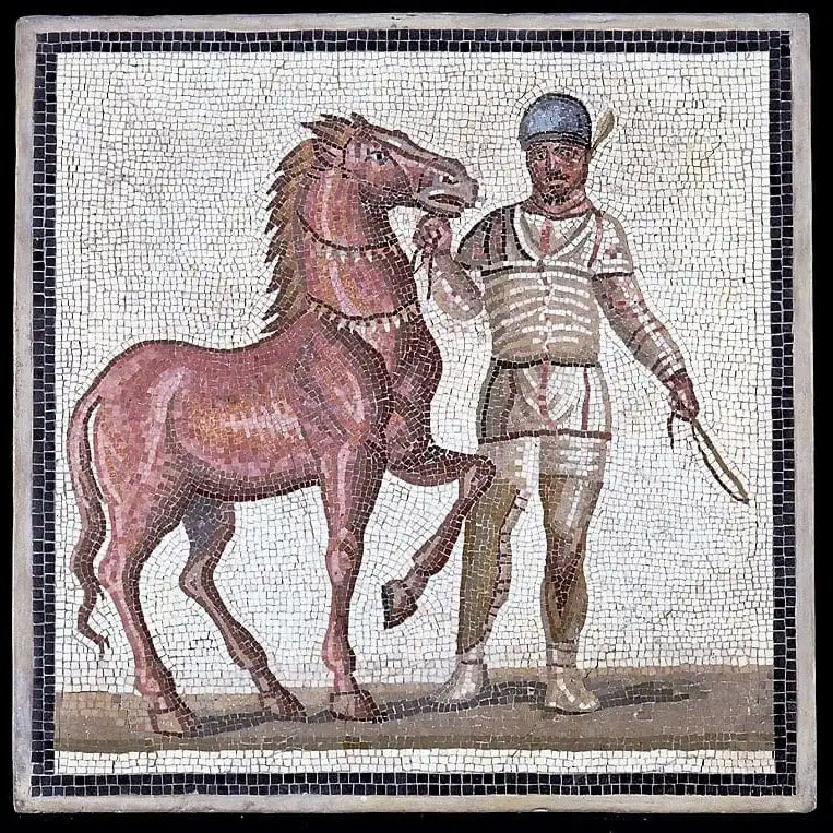 Roman horse mosaic