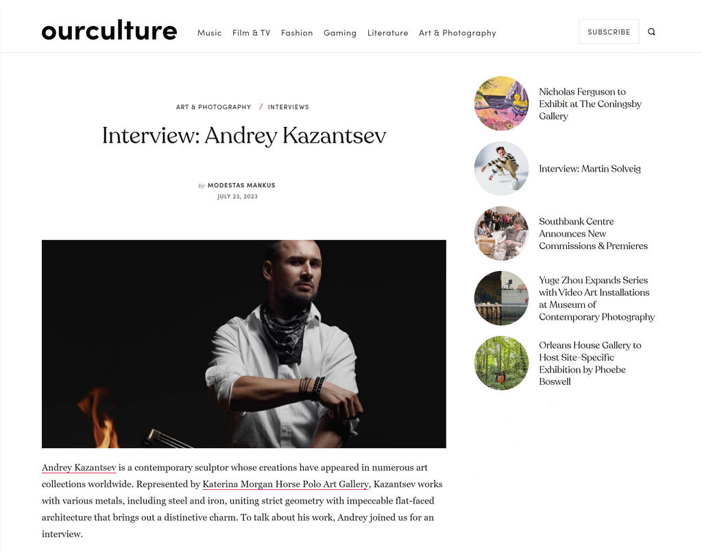 Interview with Andrey Kazantsev Polygonal sculptures
