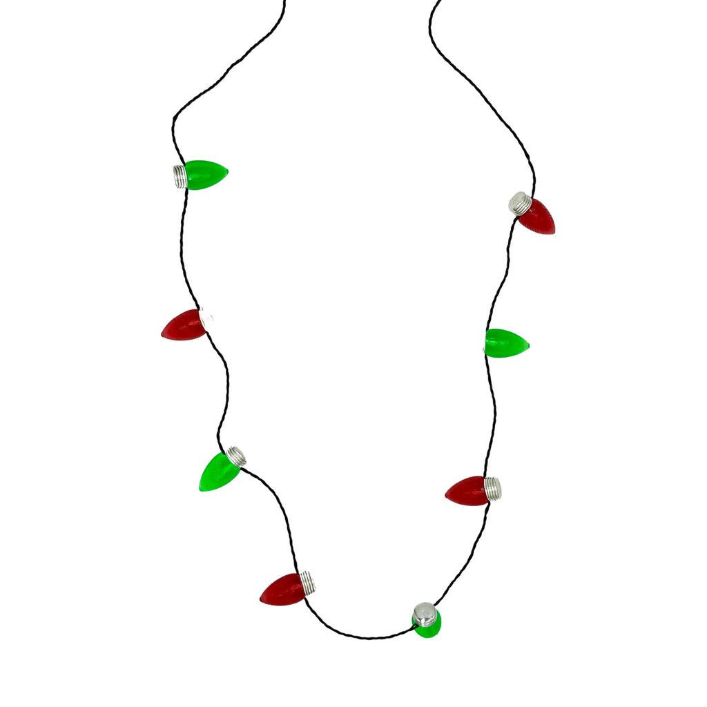 LED Light Up Christmas Bulb Necklace Party Favors... | eBay