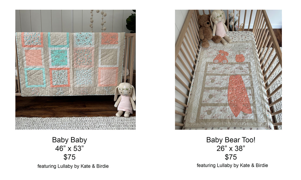 Baby Baby and Baby Bear Too! Quilt Samples for sale