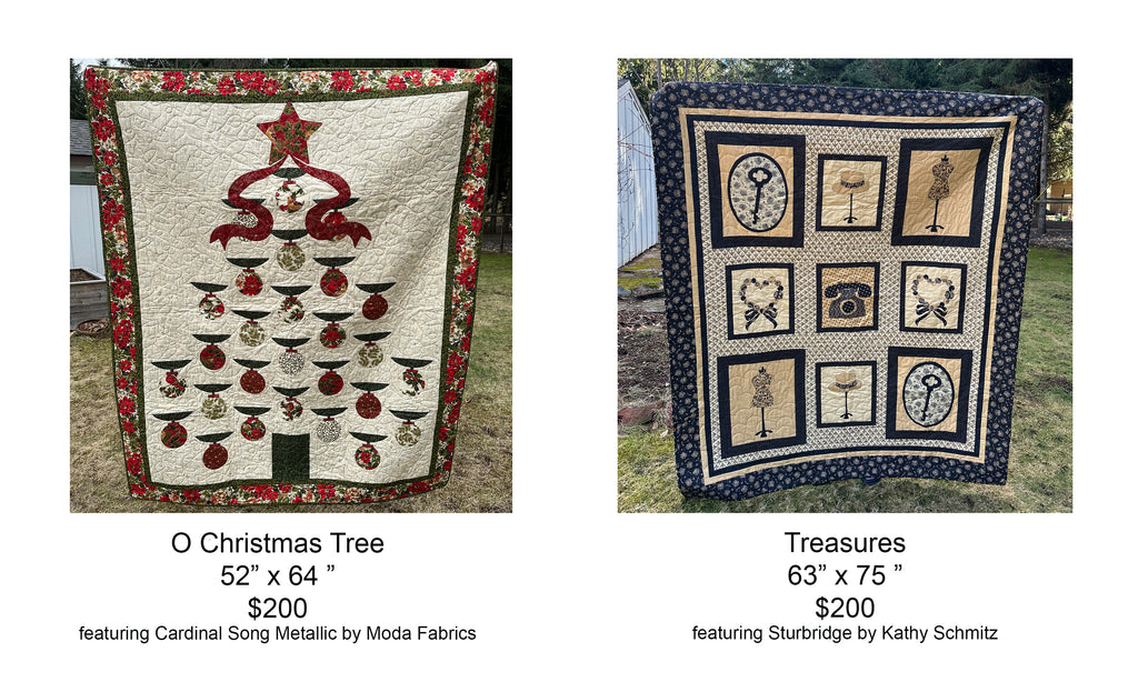 O Christmas Tree and Treasures Quilt Samples for Sale