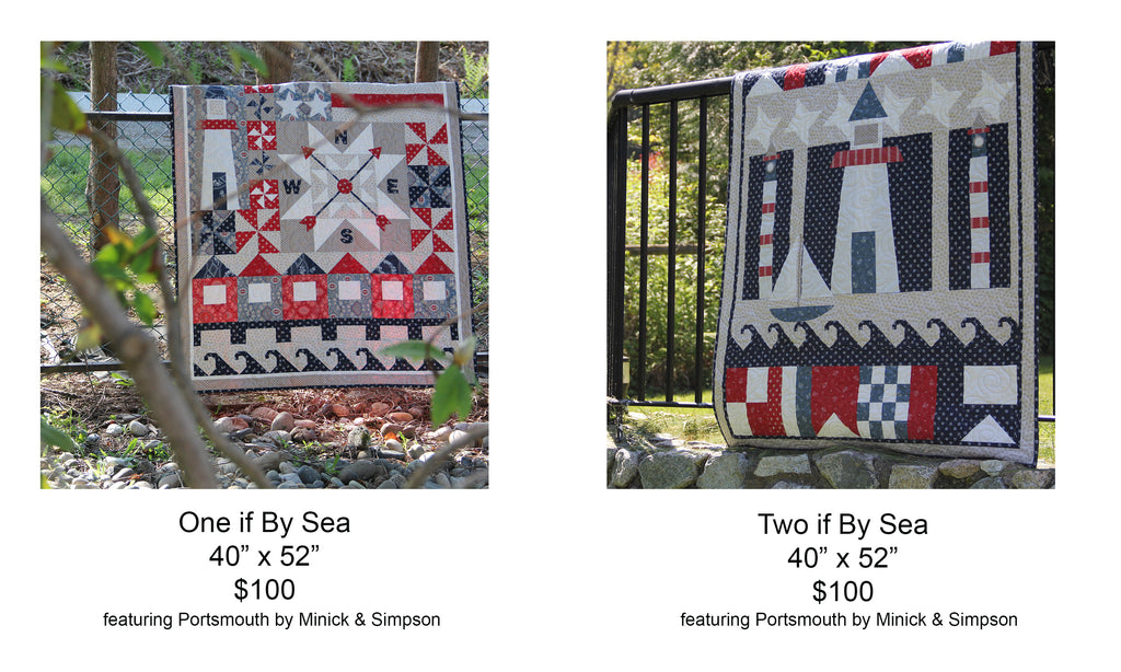 One if By Land and Two if By Sea Quilt Samples