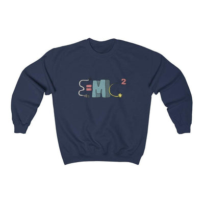 E=mc^2  Unisex Sweatshirt-Printify-10070,Crew neck,DTG,E=Mc^2,Einstein Law,Equation,LR#10070,Physics,Regular fit,Science,Sweatshirts,Theory,Unisex,Unisex Sweatshirt,Women's Clothing
