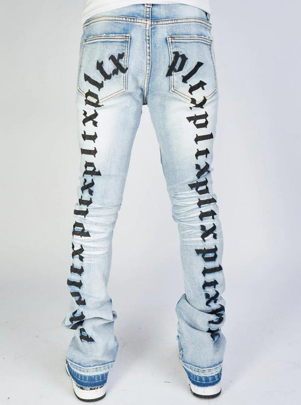 Other Designers Vintage - Vintage MCM Embroided logo Distress Denim Jeans, luxury_steals92