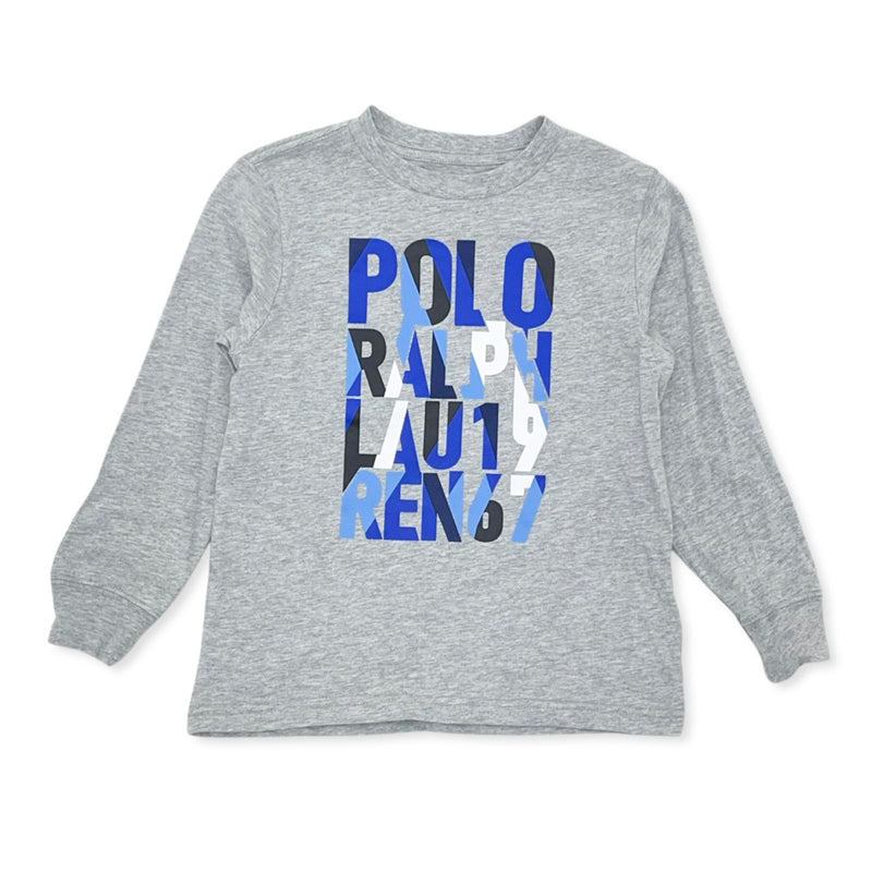POLO RALPH LAUREN(BOYS 2-7)COTTON LONG-SLEEVE GRAPHIC TEE BLUE – Premium  Apparel Shops