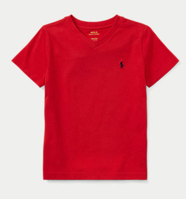 Polo Lauren (Boys 2-7)Performance Jersey Shirt Red Premium Apparel Shops