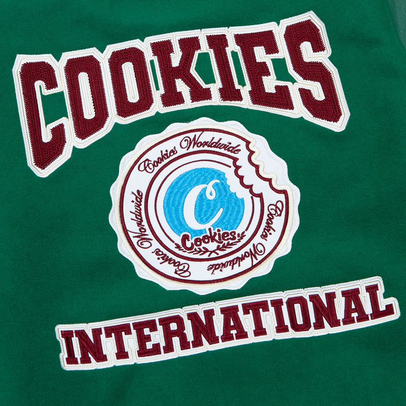 COOKIES DOUBLE UP LETTERMAN JACKET GREEN – Premium Apparel Shops