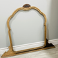 Brown Antique Mirror Refinished With Grey Wood Stain Now A Modern Farmhouse Mirror
