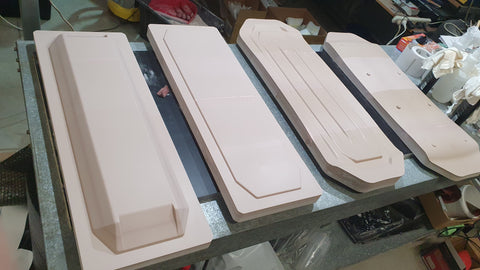 All parts of the enclosure and deck molds