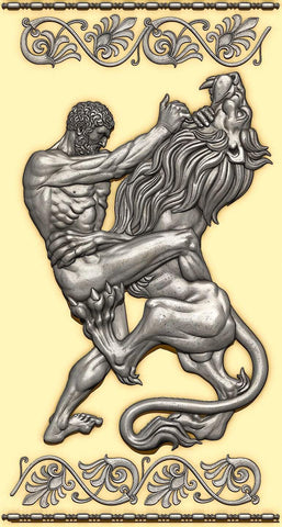 Argos Nemean Lion Plate Artwork 