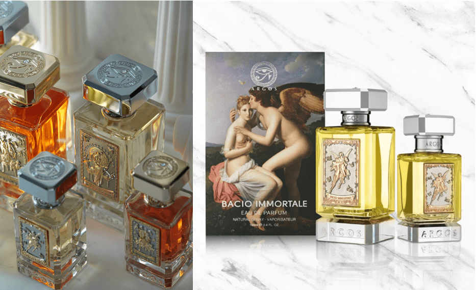 argos bacio immortale white marble and crystal bottles