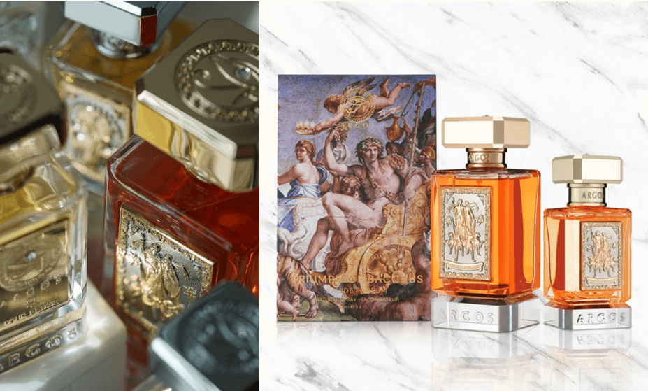argos triumph of bacchus white marble and crystal bottles