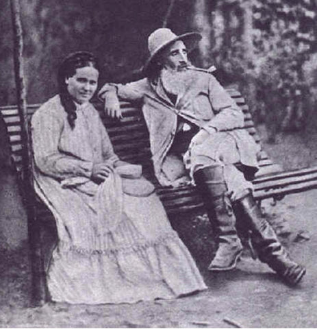 Camille Pissarro and his wife Julie Vellay (1877)