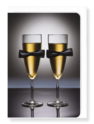 Cathys Concepts 8 oz. Gold Cheers Contemporary Champagne Flutes, 1 - Kroger