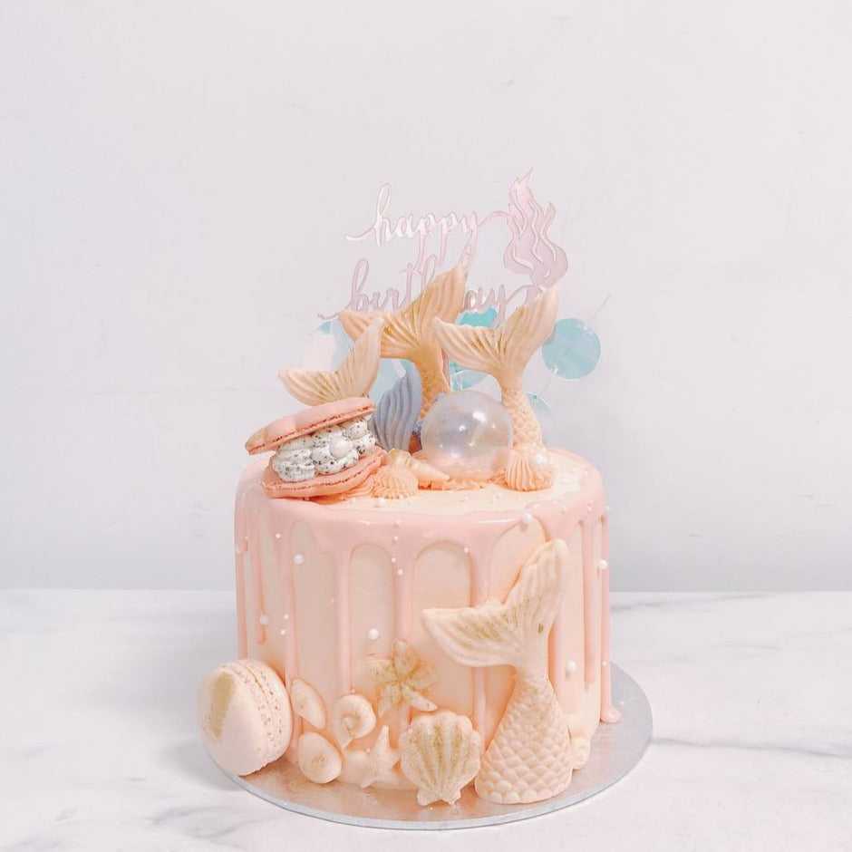 Pink Dreamy Mermaid Cake – Honeypeachsg Bakery