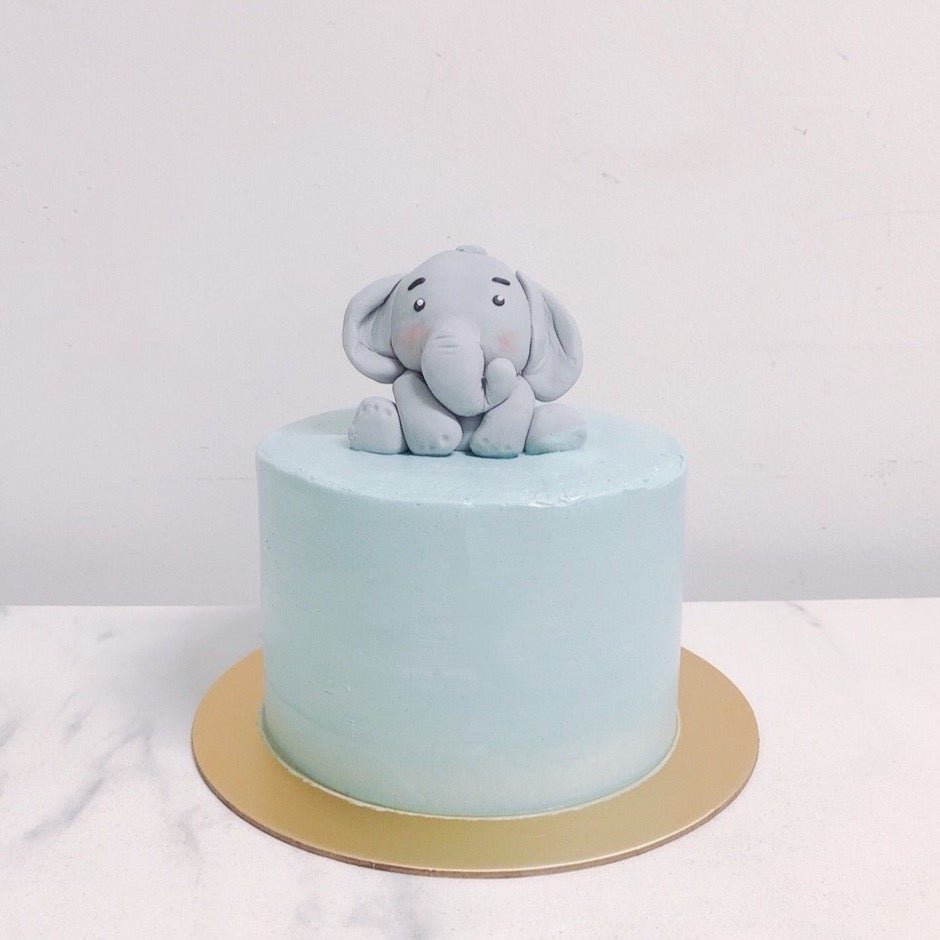 How to make elephant cake /elephant theme cake /elephant cream cake  tutorial - YouTube