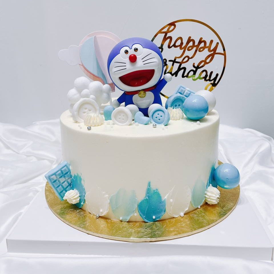 Blue Doraemon Mini Chocolate Bar Cake – Honeypeachsg Bakery