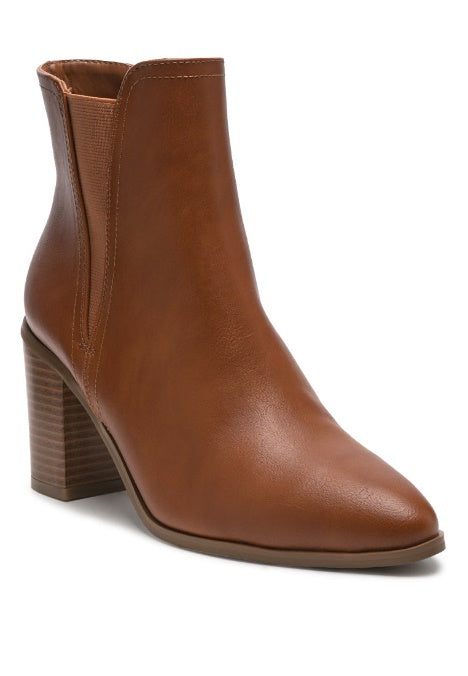 Block Heeled Chelsea Boots