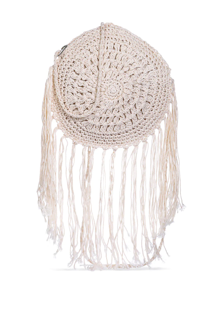 Dream Catcher Crochet Boho Round Bag