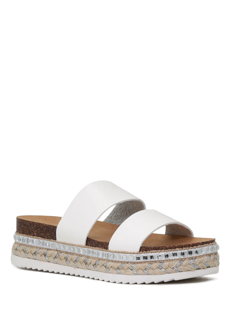 ELSA DOUBLE STRAP PLATFORM ESPADRILLES WEDGES