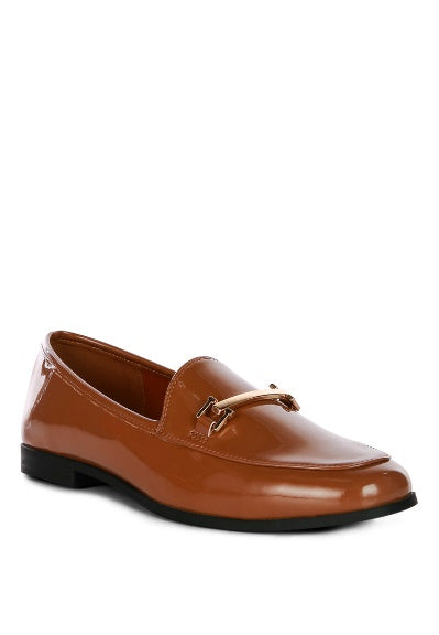 Jolan Faux Leather Loafers สบาย ๆ