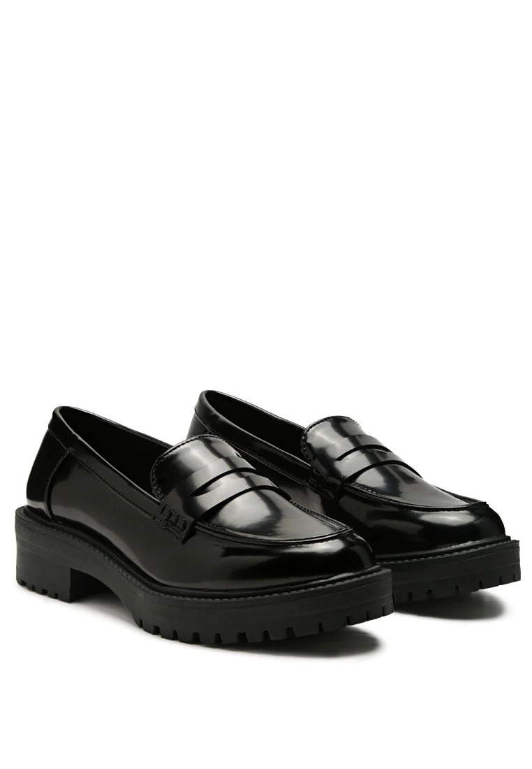 Jules Faux Leather Lug Loafers