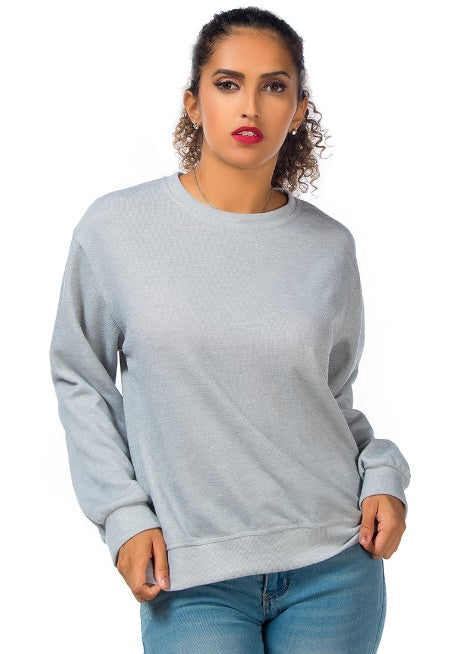Knitted Long Sleeve Pullover Sweatshirt