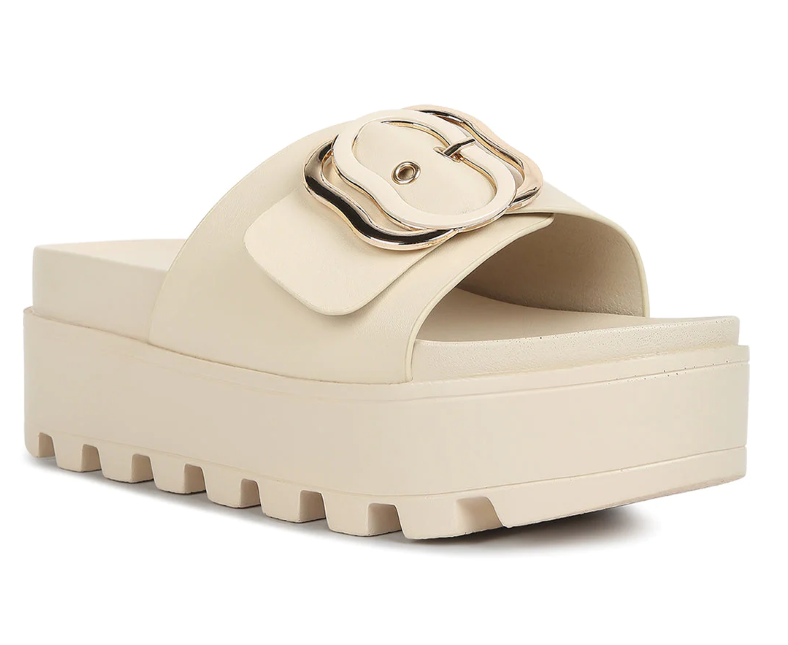 Lug Sole Flatform Sliders