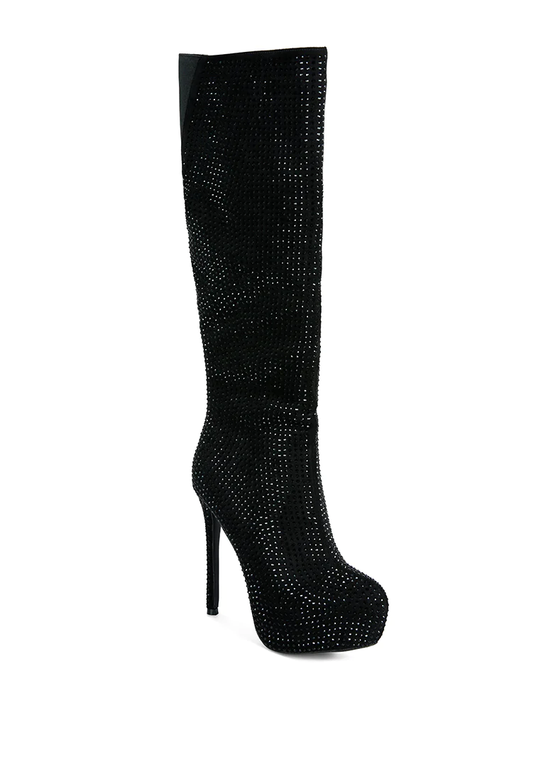 Botas de ternero Nebula Diamante Stiletto