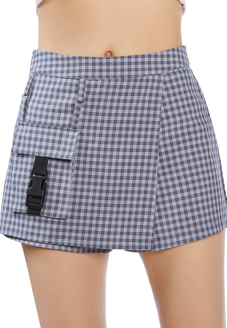 กระเป๋าลูกอม skort ตาหมากรุก