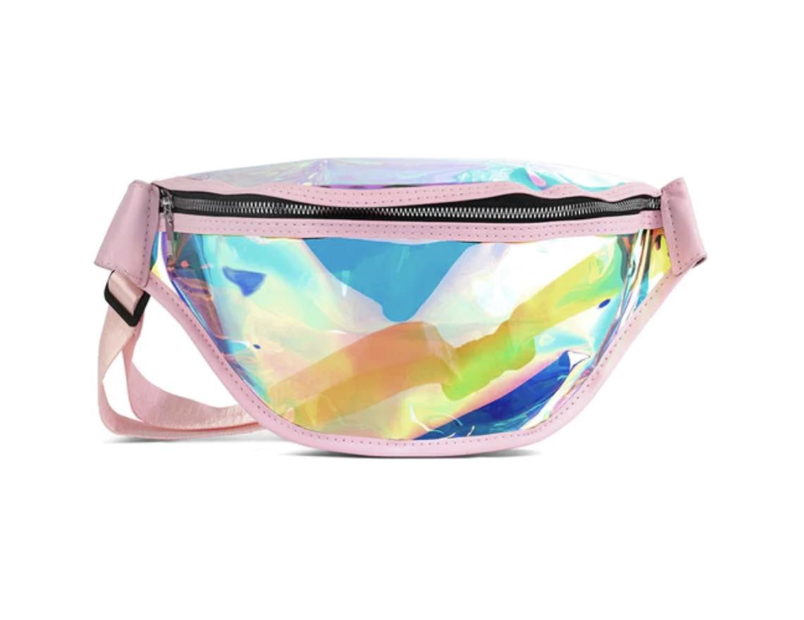 Pink Clear Hologram Fanny Pack