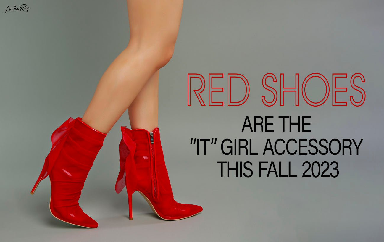 Los zapatos rojos son el accesorio de chicas "it" este otoño 2023