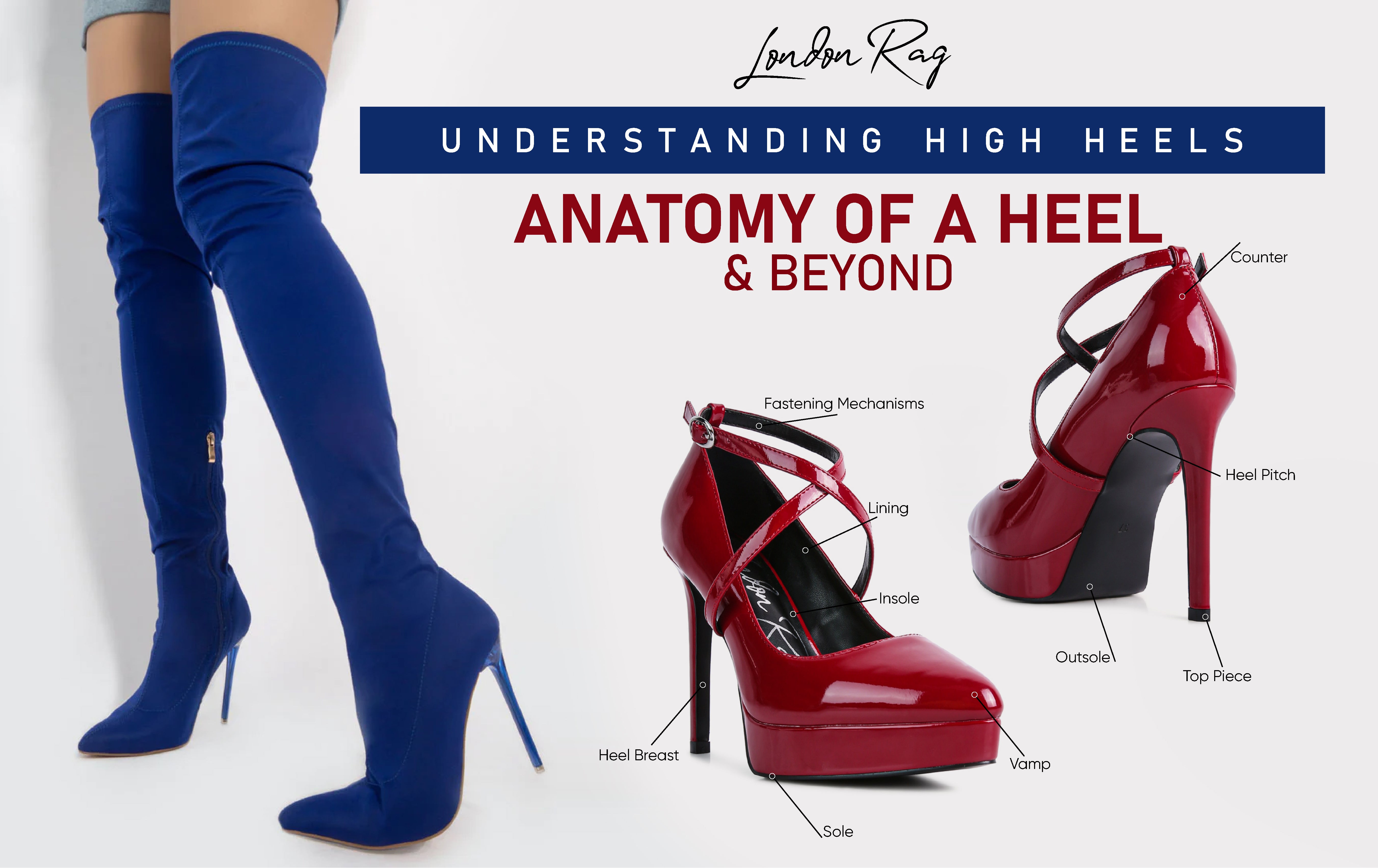 理解高跟鞋揭示了腳跟及以後的解剖結構