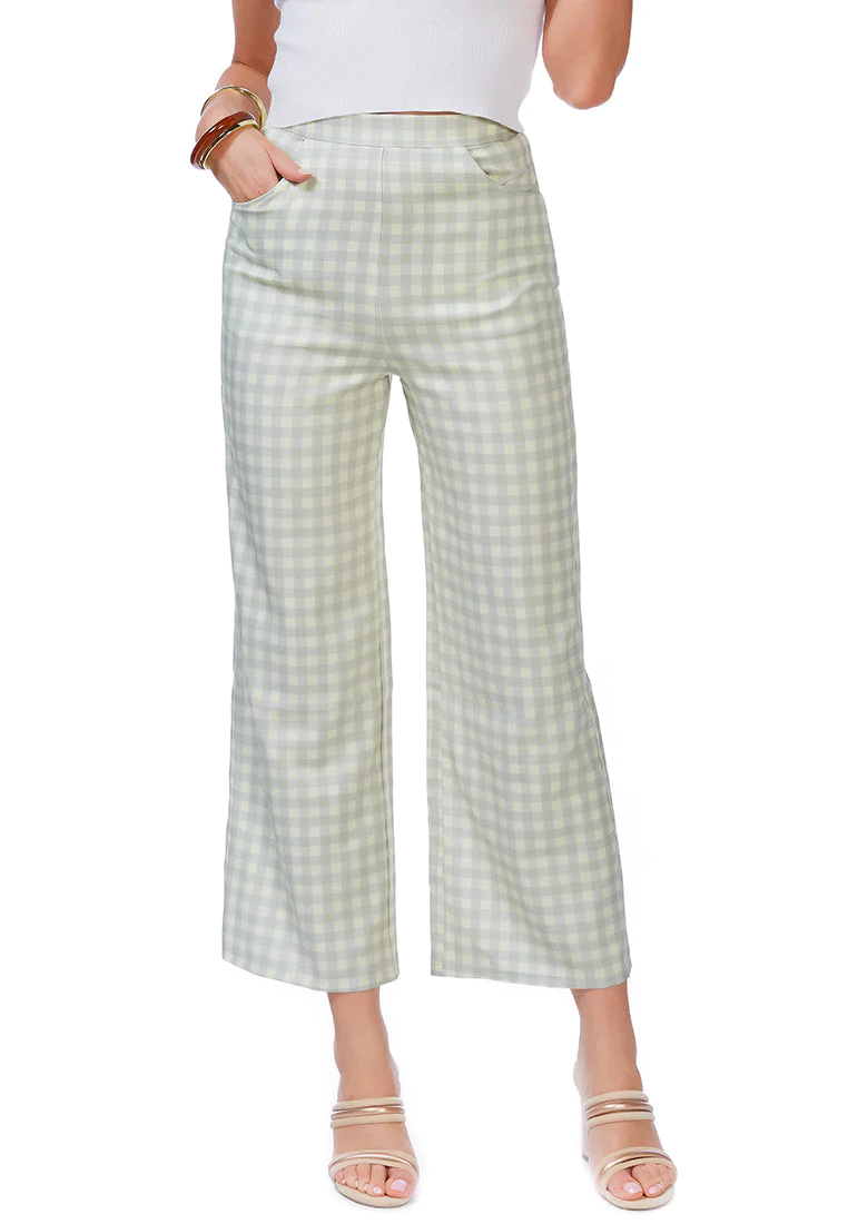 Watercolour Checks Stretchable Pants