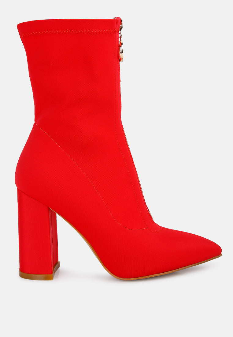 ALDO Delylah rhinestone heeled ankle boots in red | ASOS