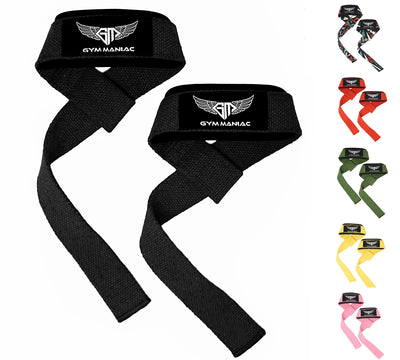 Gym Maniac - Padded Wrist Straps for Weightlifting - High Grip, Silica Gel  Wraps - Gym Accessories for Men and Women - Workout Grips and Lifting