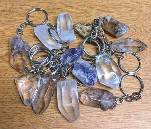 amethyst keychain crystal for car