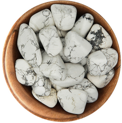 Howlite crystal mineral aids in sleep