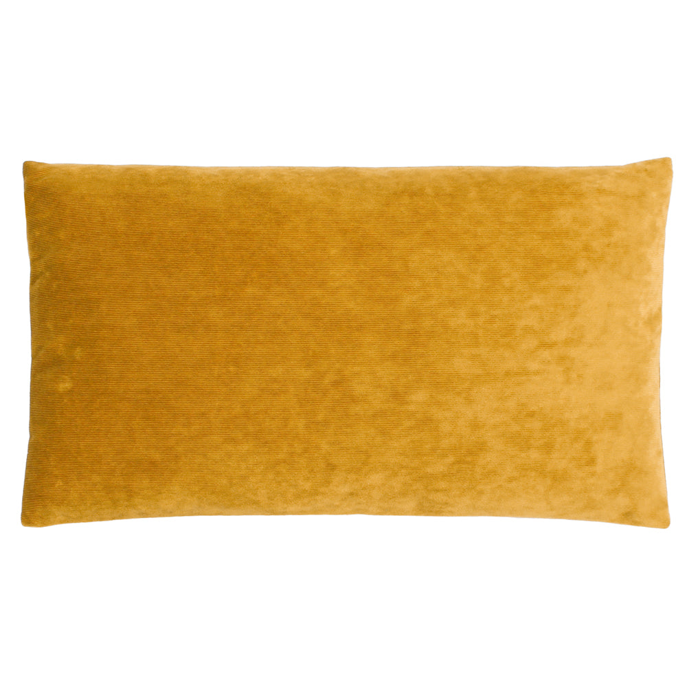 Photos - Pillow Camden Micro-Cord Corduroy Cushion Mustard, Mustard / 50 x 50cm / Polyeste
