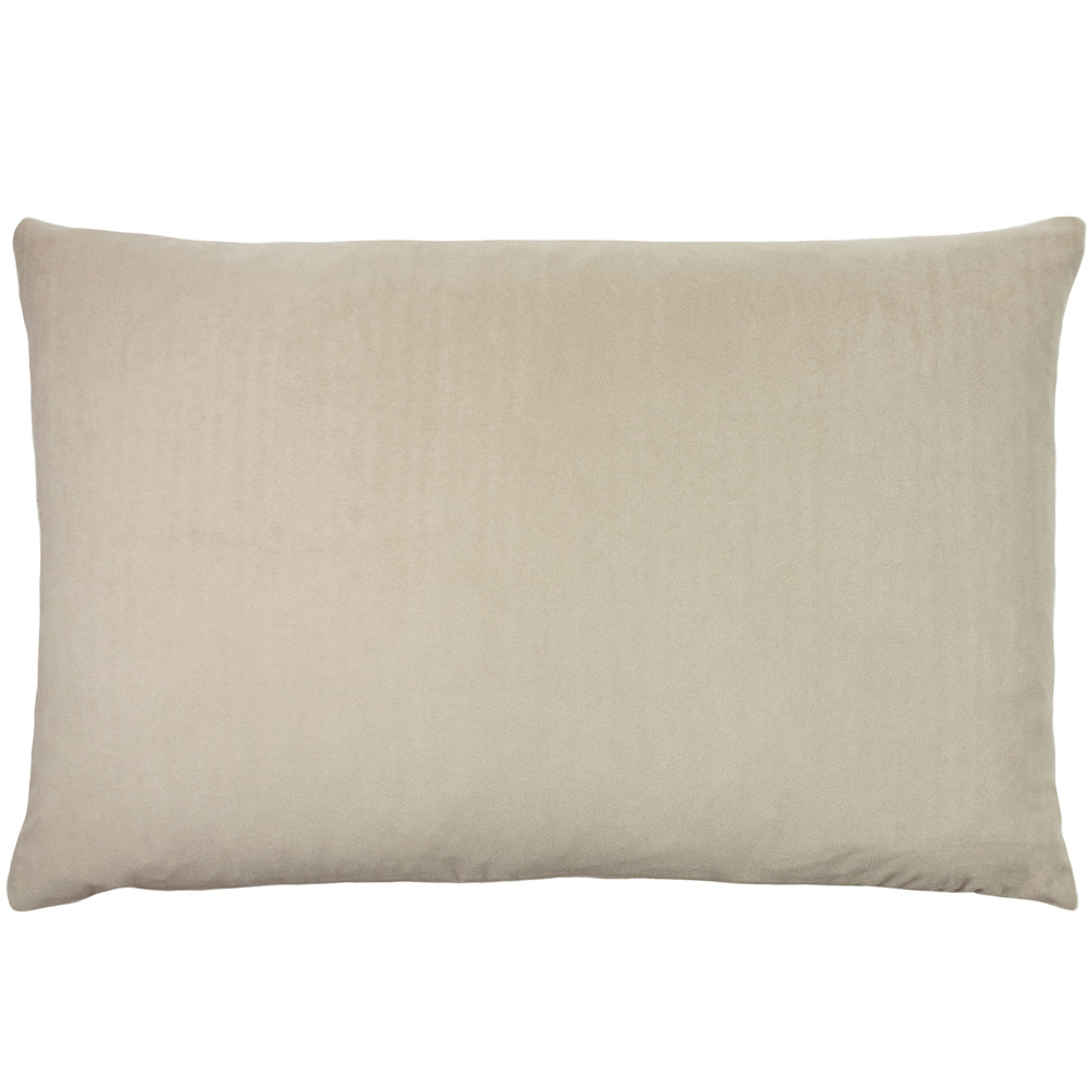 Photos - Pillow Contra Velvet Cushion Natural, Natural / 40 x 60cm / Polyester Filled CONT