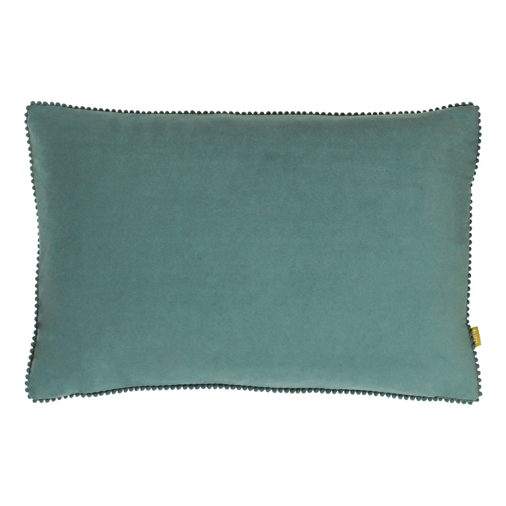 Photos - Pillow Cosmo Rectangular Velvet Cushion Blue, Blue / 30 x 50cm / Polyester Filled