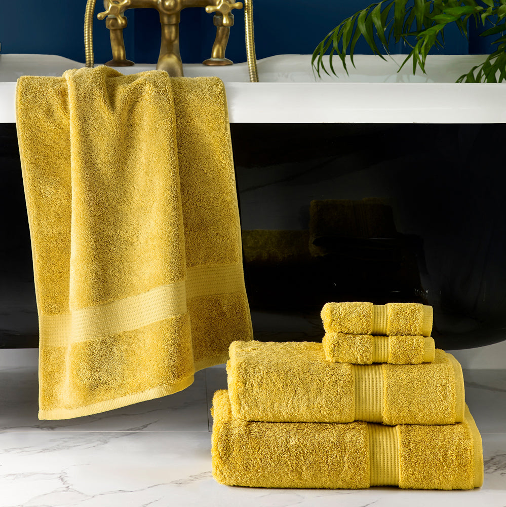 Cleopatra Egyptian Cotton Towels Ochre, Ochre / Bath Towel (70x130cm)