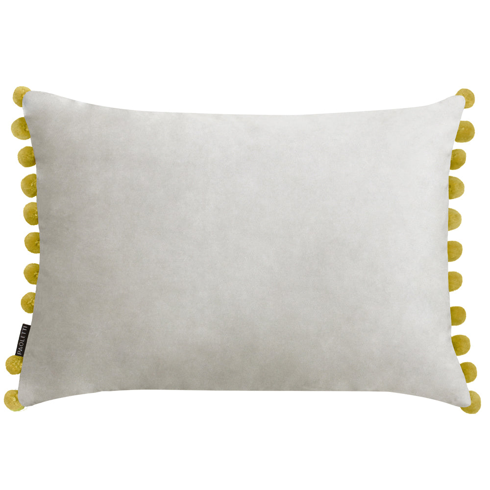 Photos - Pillow Fiesta Velvet Cushion Dove/Bamboo, Dove/Bamboo / 35 x 50cm / Polyester Fil 