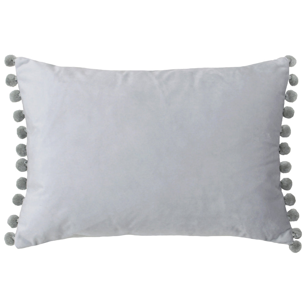 Photos - Pillow Fiesta Velvet Cushion Dove/Silver, Dove/Silver / 35 x 50cm / Polyester Fil 