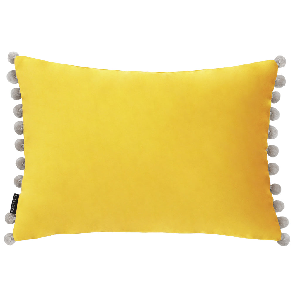 Photos - Pillow Fiesta Velvet Cushion Mimosa/Silver, Mimosa/Silver / 35 x 50cm / Polyester 