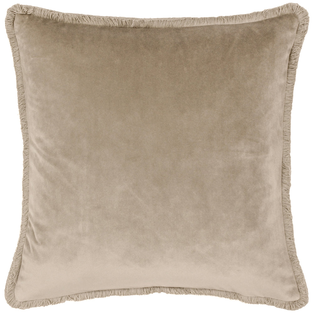 Photos - Pillow Freya Velvet Cushion Taupe, Taupe / 45 x 45cm / Polyester Filled FREYA/HF2
