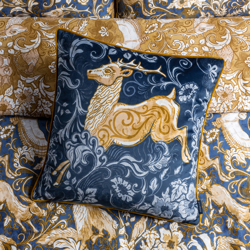 Photos - Pillow Harewood Animal Cushion Stag, Stag / 50 x 50cm / Cover Only HAREWOO/CC3/ST