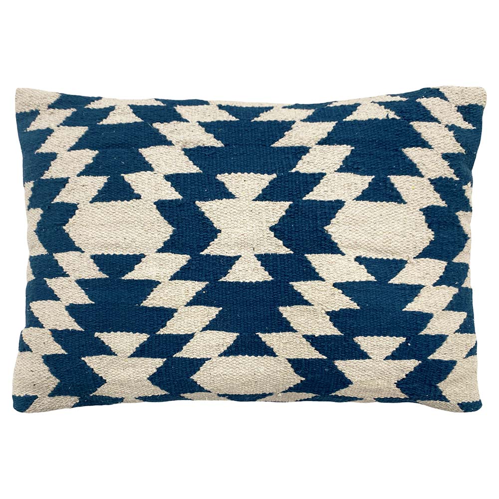 Photos - Pillow Jura Woven Geometric Cushion Navy, Navy / 40 x 60cm / Cover Only JURA/2CC/